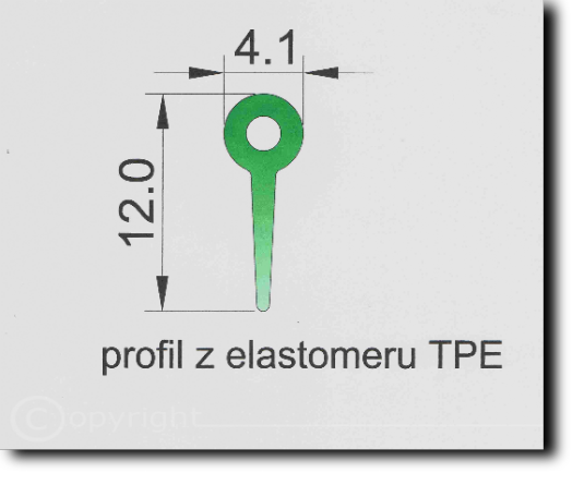 kedra kaletnicza elastomeru TPE