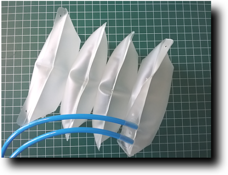 woreczki z przyłączem rurka PVC